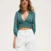 Блуза Bershka Ж1064536 (0737/619/512А) колір зелений