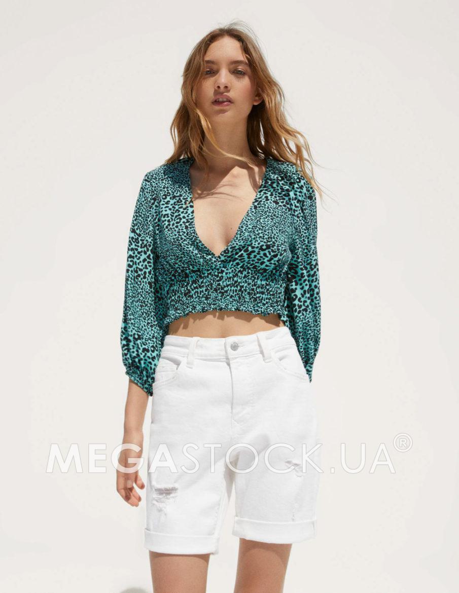 Блуза Bershka Ж1064536 (0737/619/512А) колір зелений