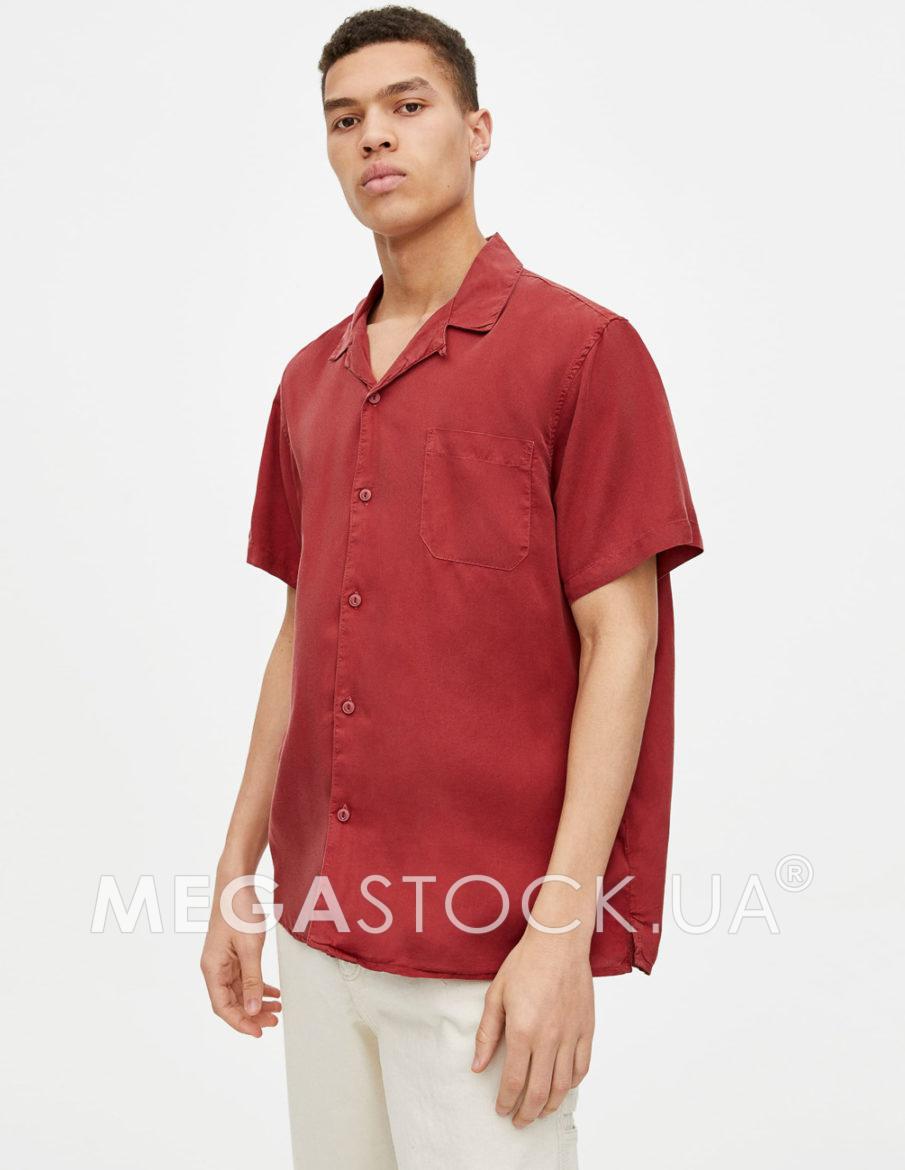 Сорочка к/р PULL & BEAR М0121599 (5470/515/606) колір червоний