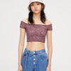 Топ PULL & BEAR Ж1085685 (9243/347/606) колір бордовий