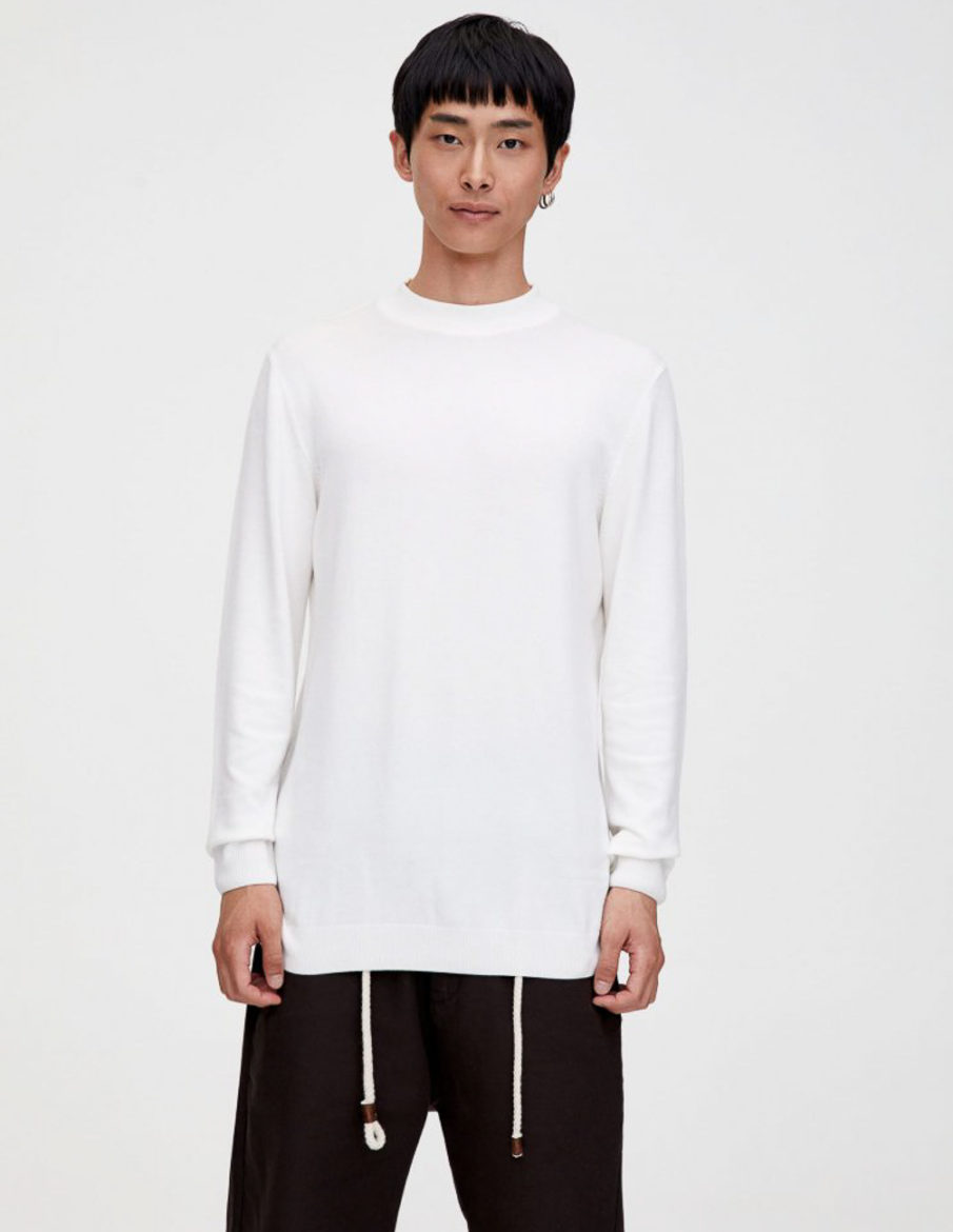 Светр PULL & BEAR М0124318 (9558/503/251) цвет білий