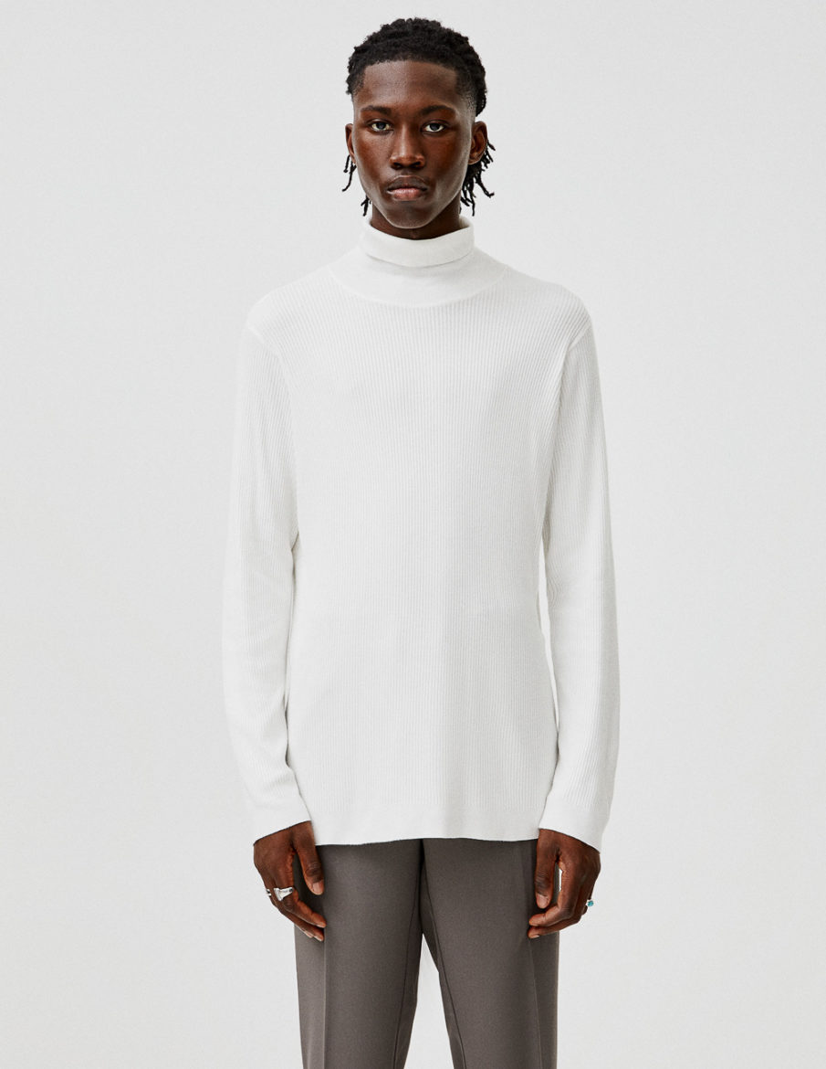 Светр PULL & BEAR М0124328 (5553/502/250) колір білий