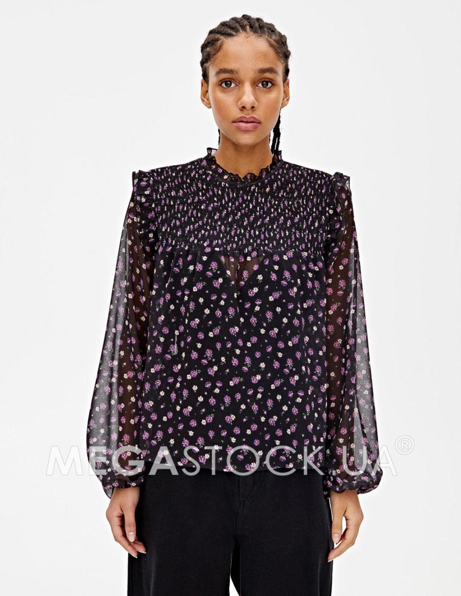 Блуза PULL & BEAR Ж1091889 (5474/312/800) колір чорний
