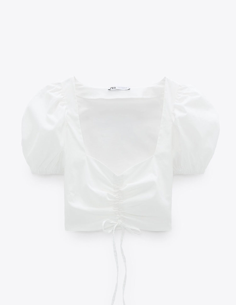 Топ Zara Ж1095515 (0219/425/250) колір білий