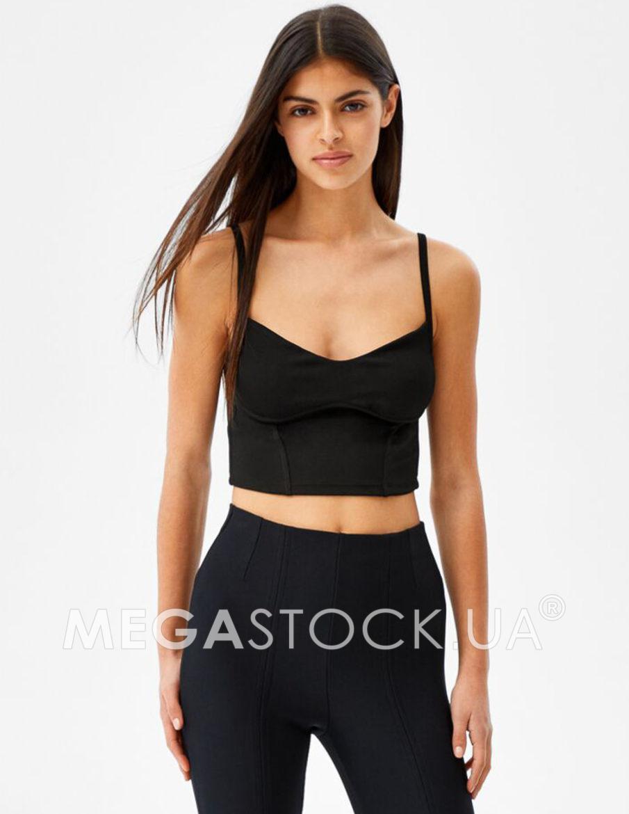 Топ Bershka Ж1096012 (3955/187/800) колір чорний