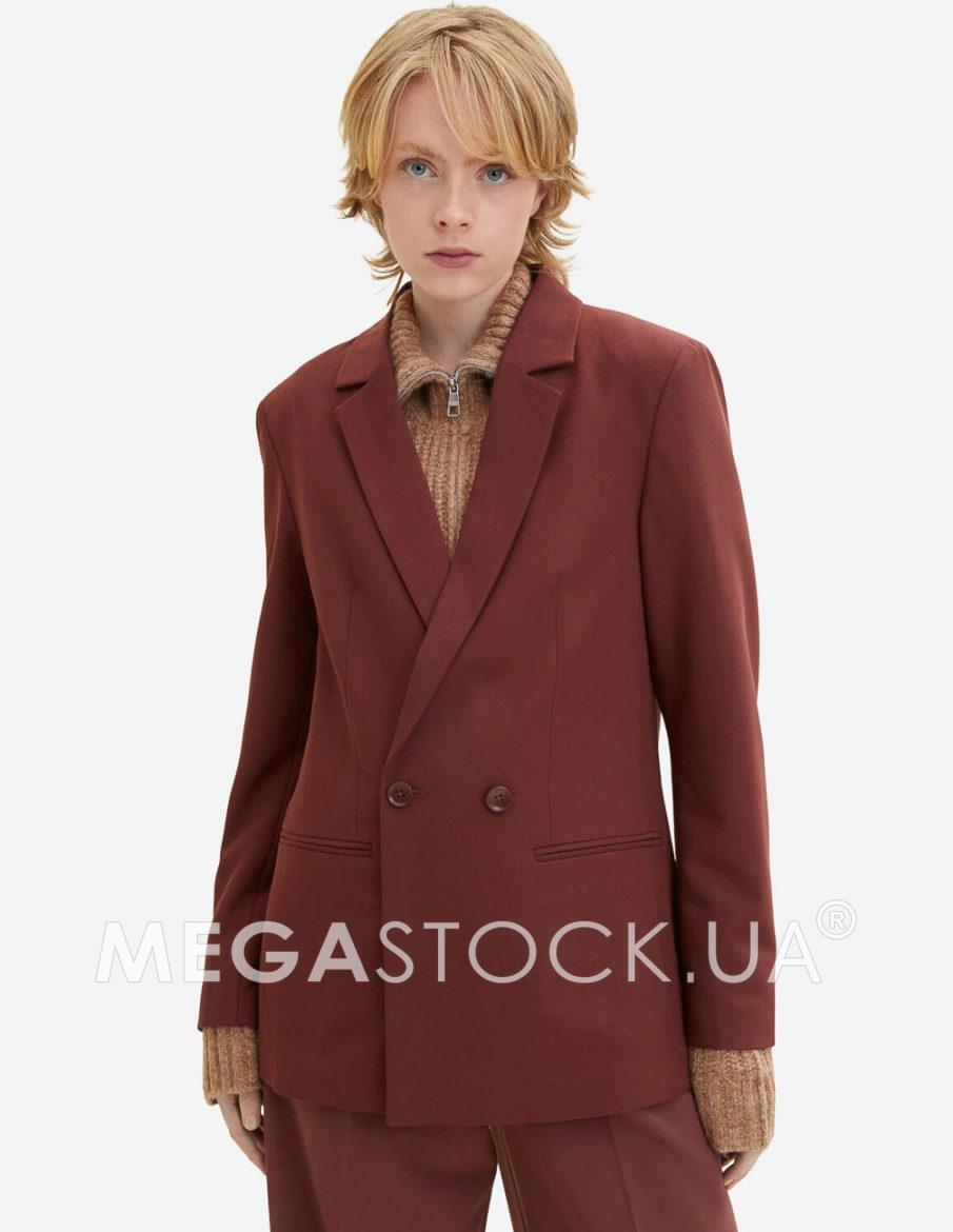 Піджак Tom Tailor Ж1097959 колір коричневий