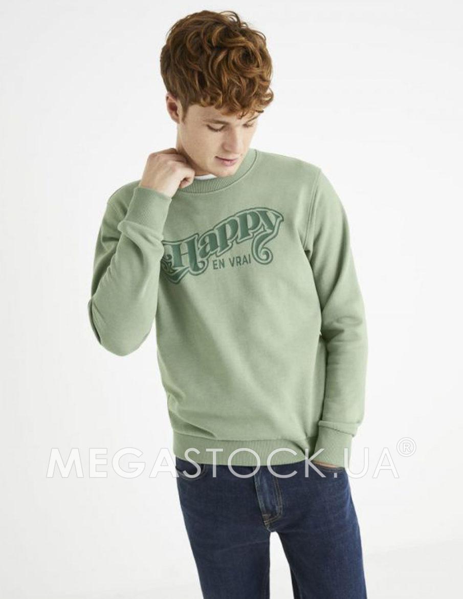 Світшот celio М0129152 (beprice) колір зелений