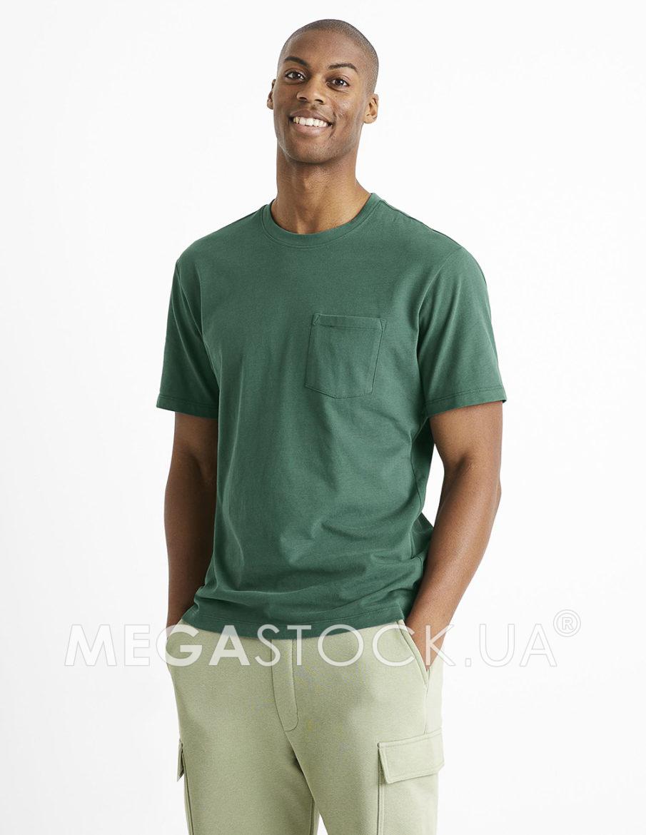 Футболка celio М0131359 (60089459) колір зелений