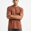 Футболка celio М0131379 (60081906 60087243 60082531) колір коричневий