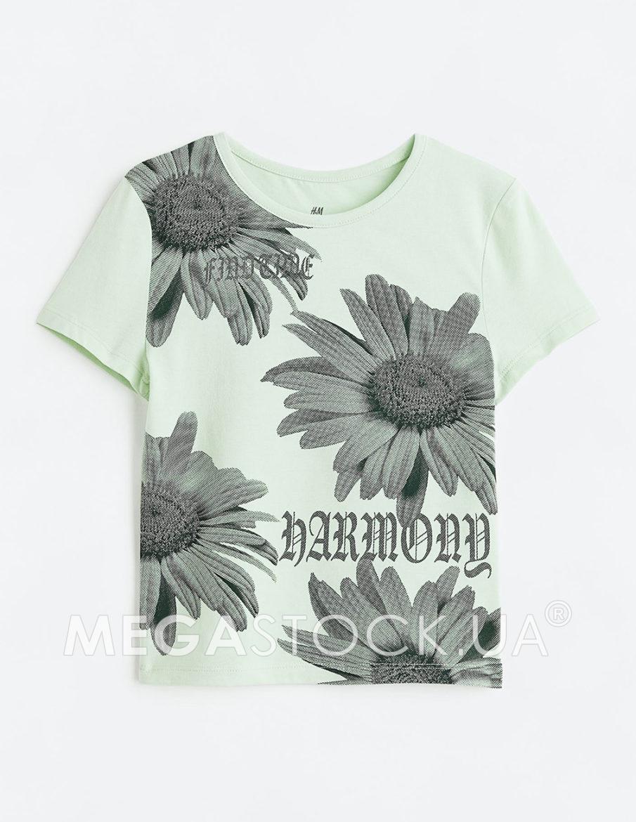 Футболка H&M ДД012897 (11390407) колір зелений