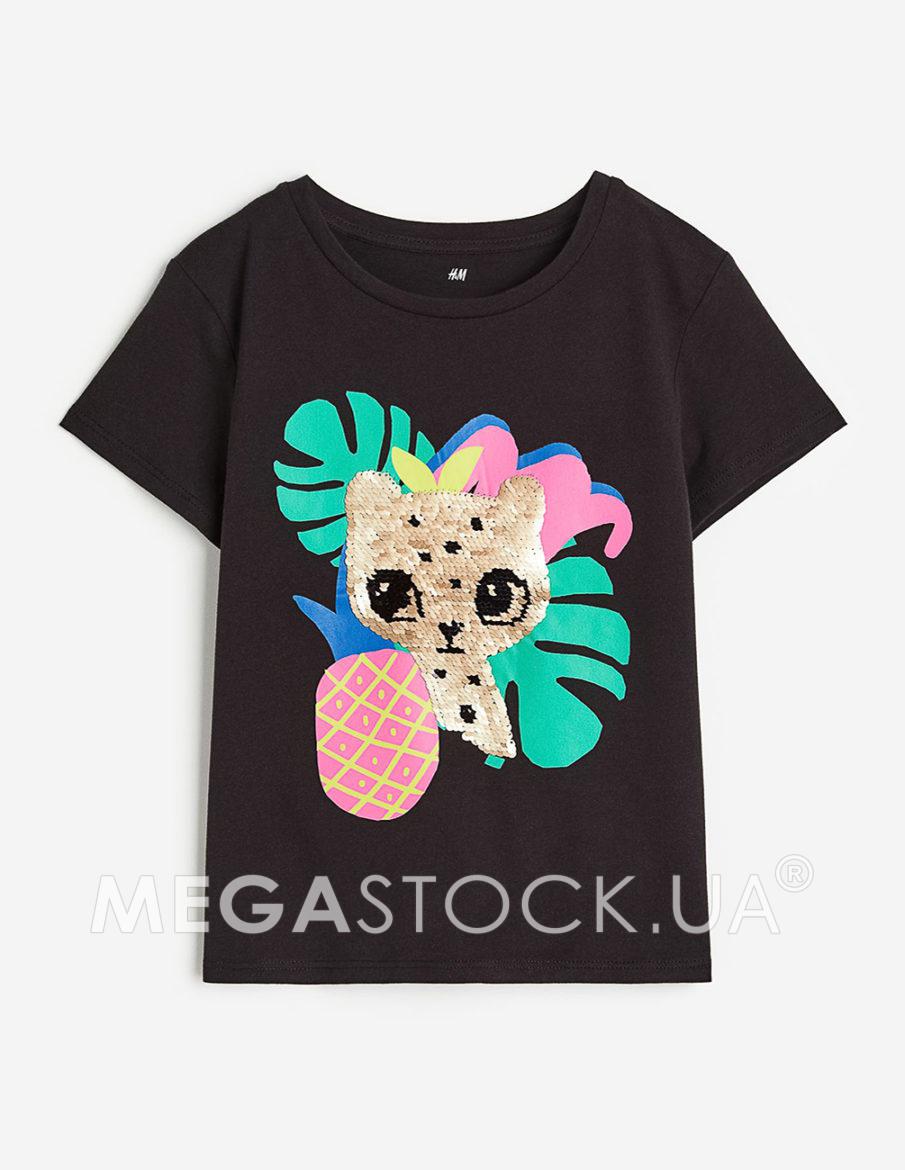 Футболка H&M ДД012907 (07965557) колір чорний