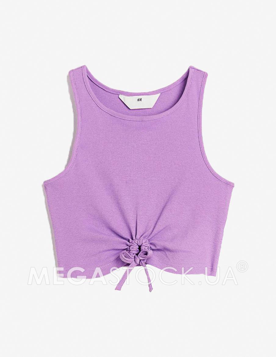 Топ H&M ДД012934 (11595847) колір фіолетовий