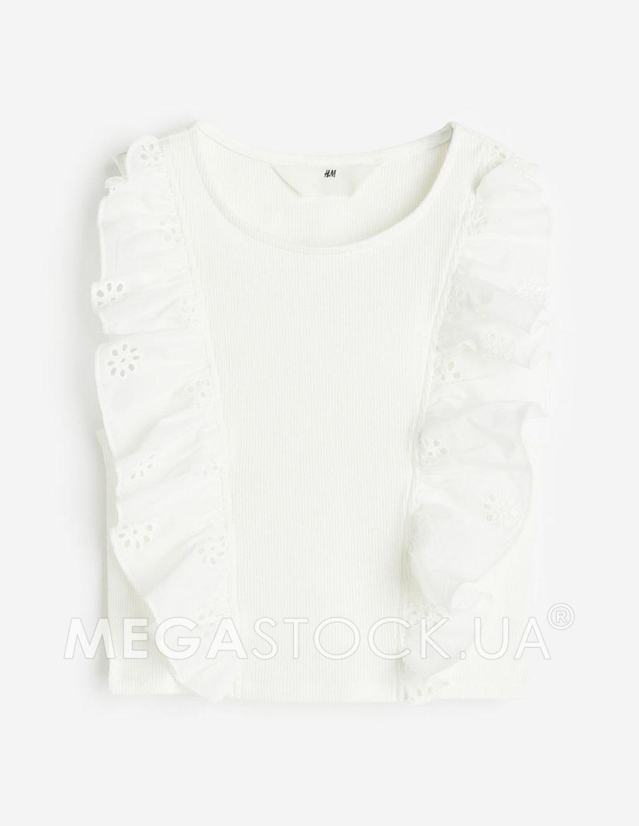 Майка H&M ДД012937 (11552107) колір білий