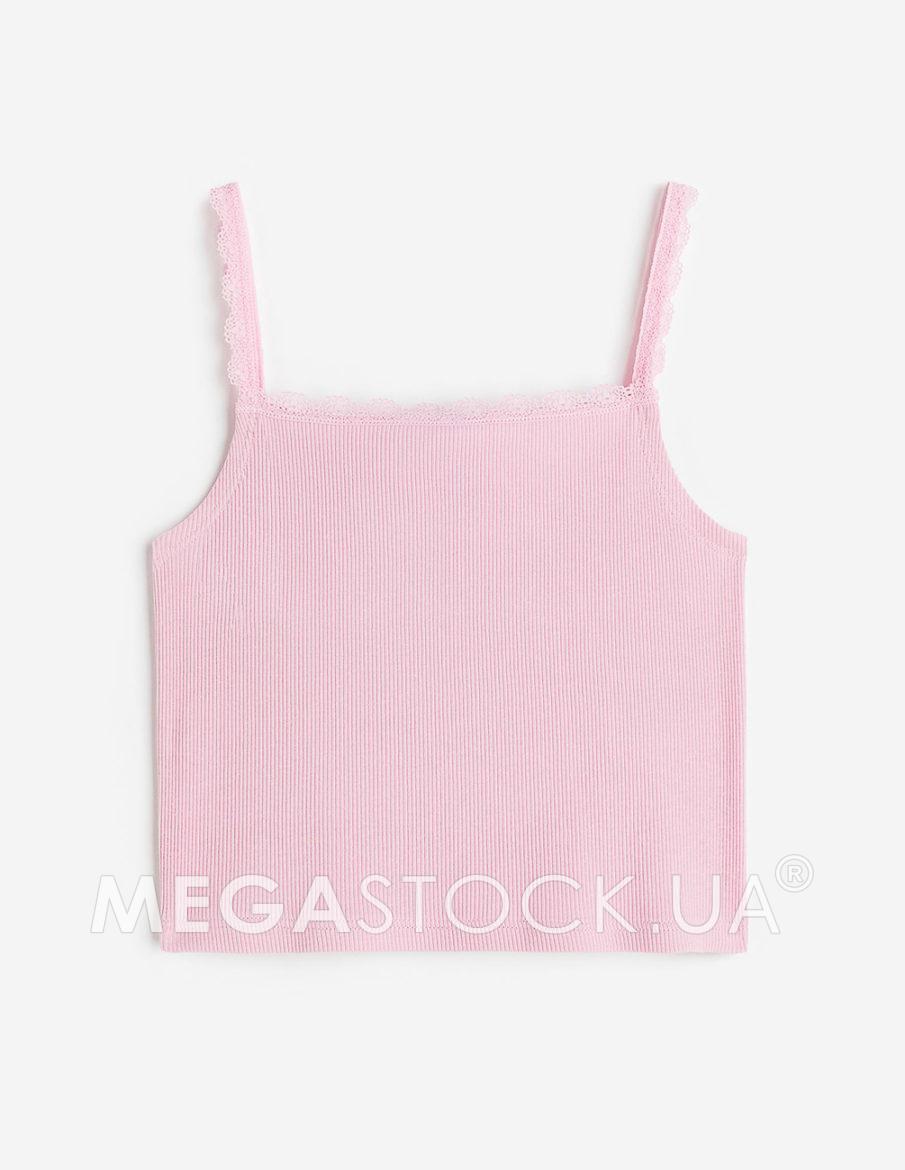 Майка H&M ДД012983 (11568337) колір рожевий