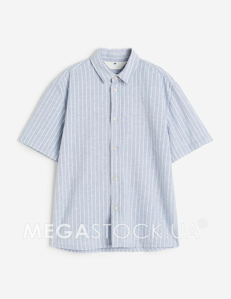 Сорочка H&M ДМ008639 (11278947) колір блакитний