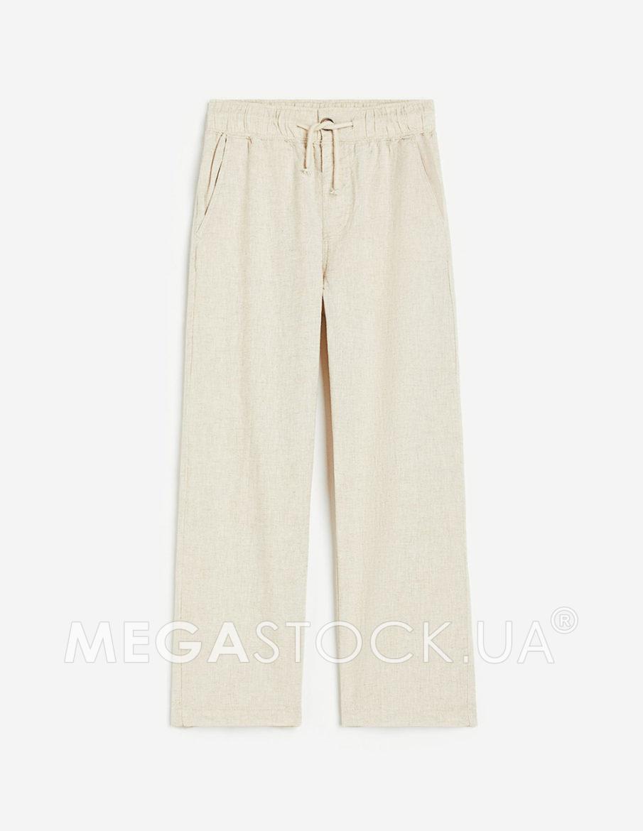 Брюки H&M ДМ008784 (11325727) колір бежевий