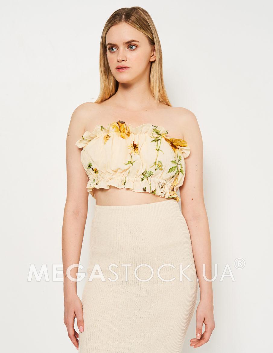 Топ H&M Ж1115982 (09786963) колір бежевий
