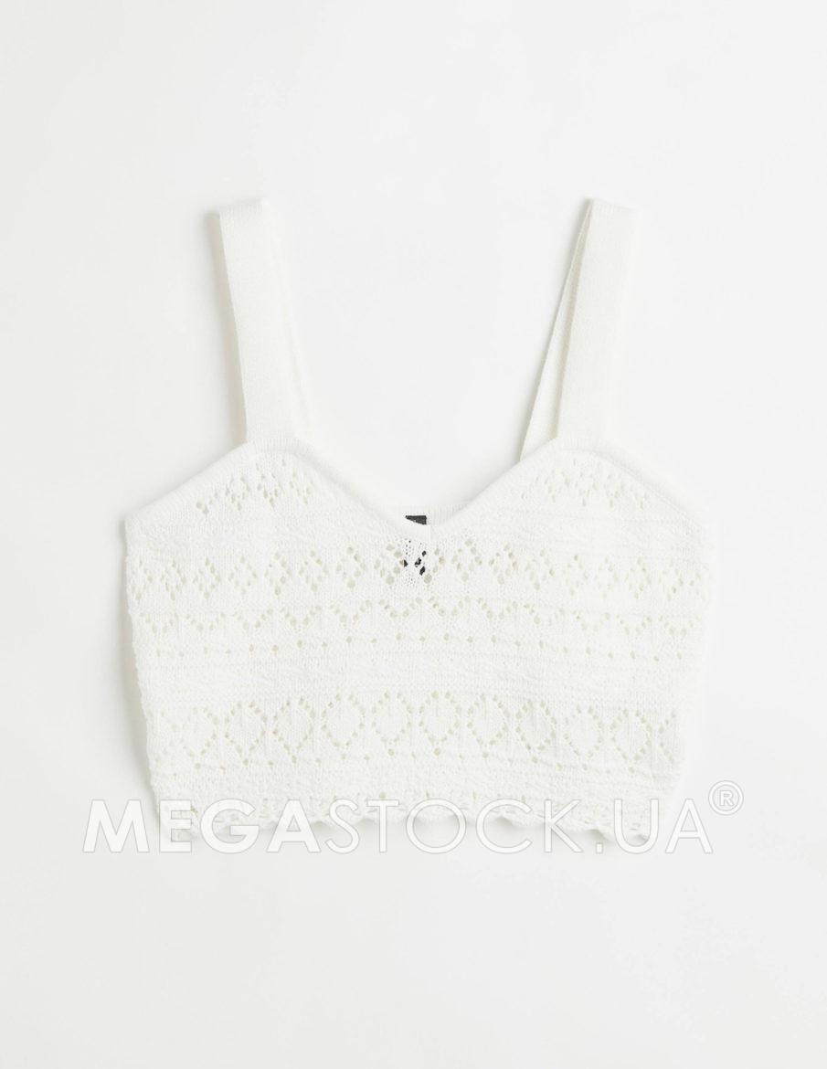 Топ H&M Ж1117726 (10626955) колір білий