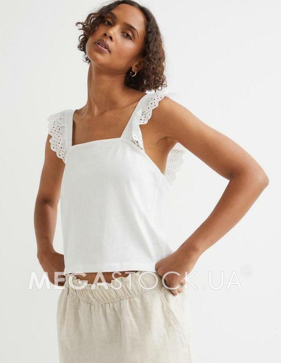 Майка H&M Ж1117870 (10680555) колір білий