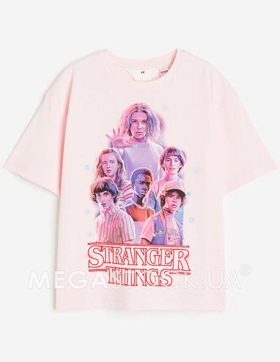 Футболка H&M ДД014053 (1140058004) колір рожевий