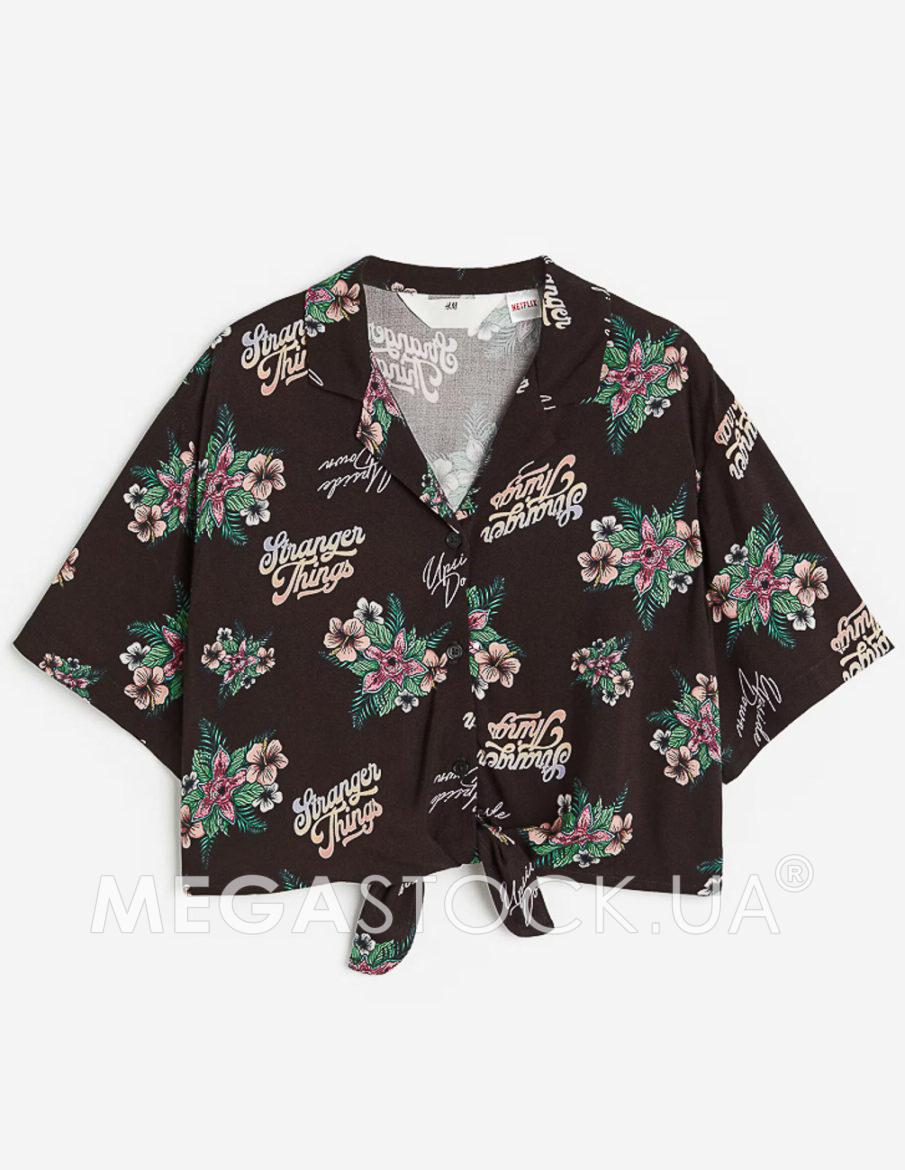 Блуза H&M ДД014058 (1165823001) колір різнокольоровий