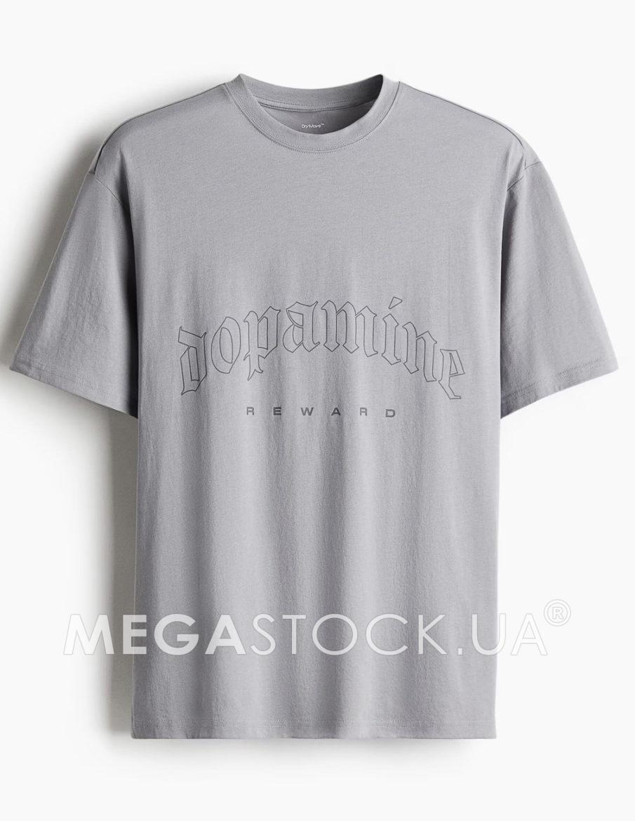 Футболка H&M М0139260 (11580181) колір сірий