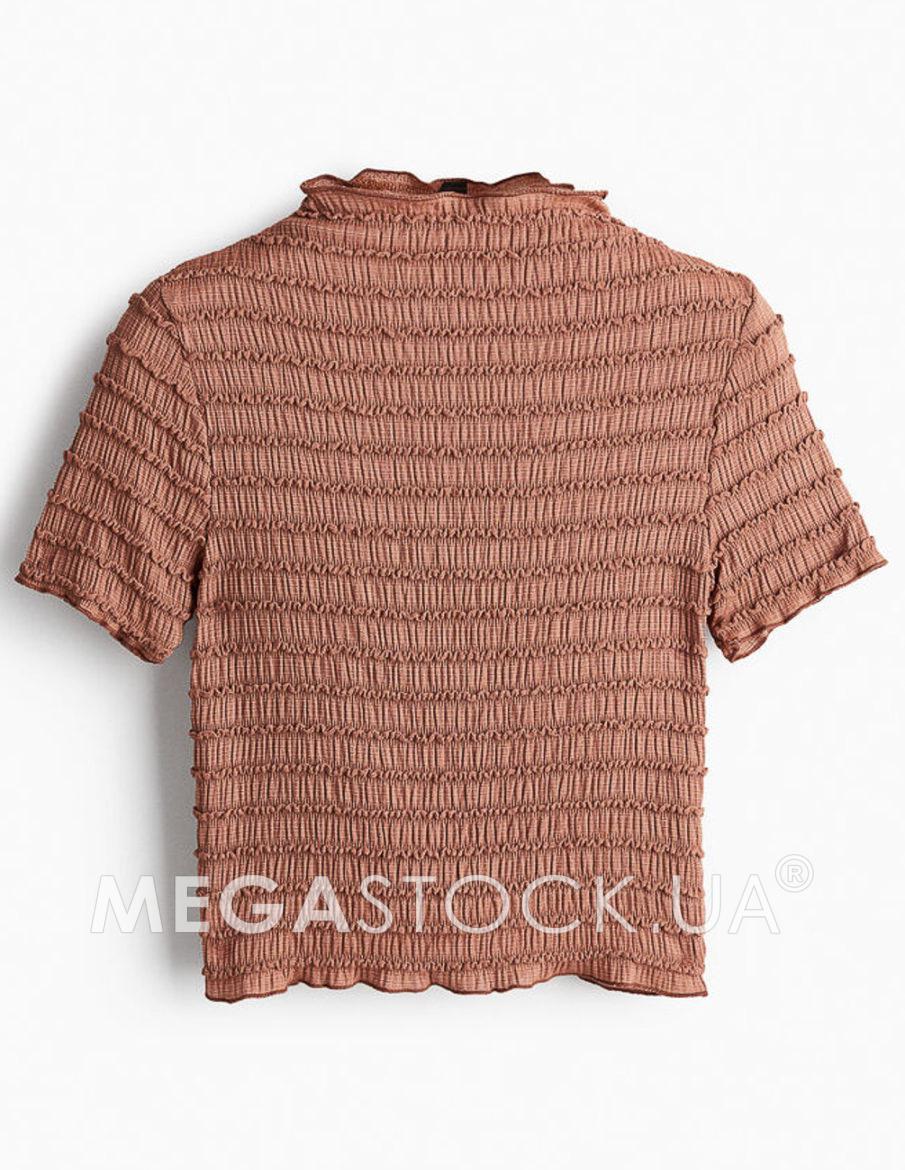 Блуза H&M Ж1125594 (12579800) колір коричневий