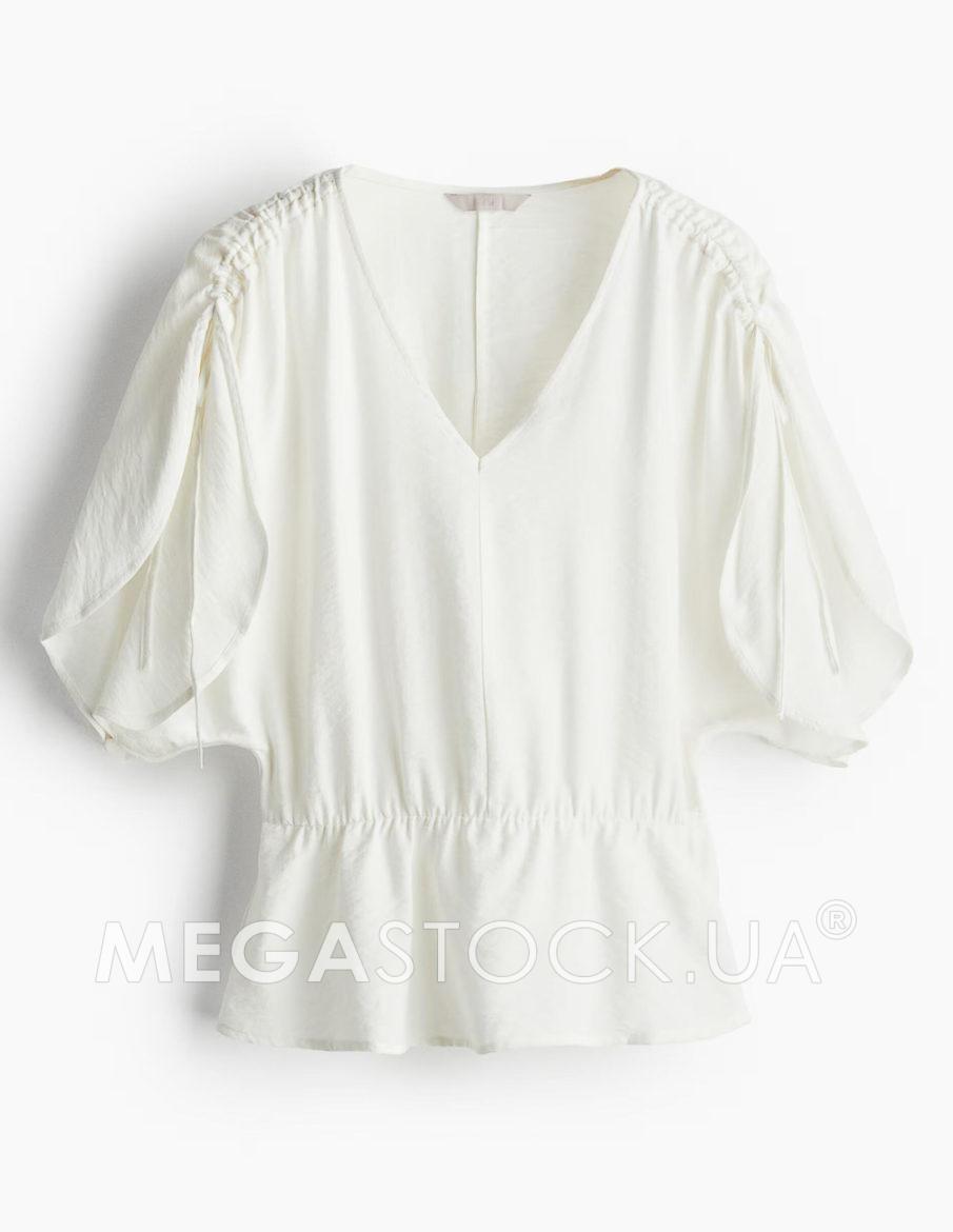 Блуза H&M Ж1125596 (12367180) колір білий